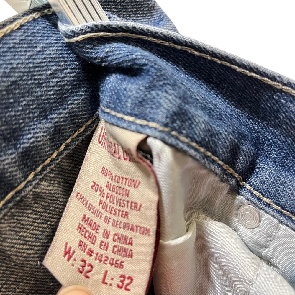 Universal Genius Distressed Ripped Denim Jeans Mens 32 X 32 - Picture 6 of 9
